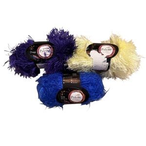 Palette Collection 3 Skeins Yarn Fringy Violet Sorbet Series 002/219 Cobalt